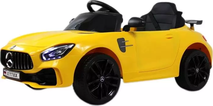 Детский электромобиль RiverToys Mercedes-Benz AMG GT X777XX желтый