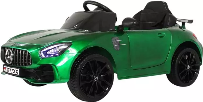 Детский электромобиль RiverToys Mercedes-Benz AMG GT (X777XX-AMG-GREEN-GLANEC) зеленый глянец
