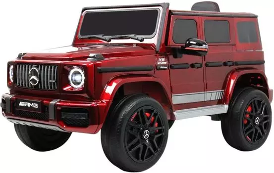 Детский электромобиль RiverToys Mercedes-Benz G63 4WD (Mercedes-AMG-G63-4WD-K999KK-CHERRY-GLANEC) вишневый глянец