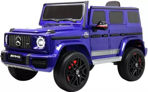 Детский электромобиль RiverToys Mercedes-Benz G63 (Mercedes-AMG-G63-K999KK-BLUE-GLANEC) синий глянец