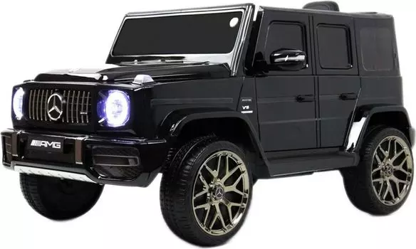 Детский электромобиль RiverToys Mercedes-Benz G63 (T999TT) черный глянец