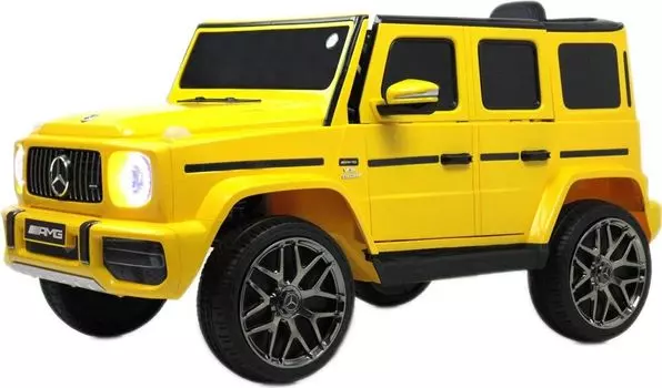 Детский электромобиль RiverToys Mercedes-Benz G63 (T999TT) желтый