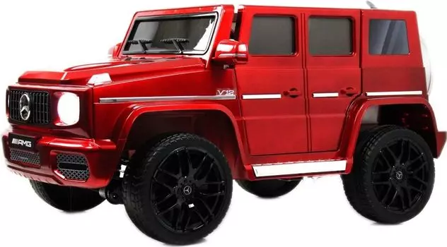 Детский электромобиль RiverToys Mercedes-Benz G65 (E111EE) красный глянец