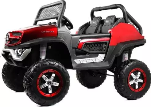 Детский электромобиль RiverToys Mercedes-Benz Unimog Concept (P555BP) вишневый глянец