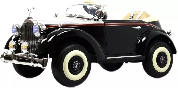 Детский электромобиль RiverToys Rolls-Royce (E444EE) черный глянец