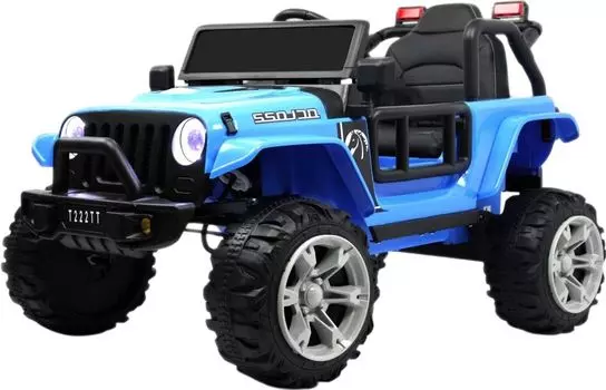 Детский электромобиль RiverToys T222TT 4WD синий