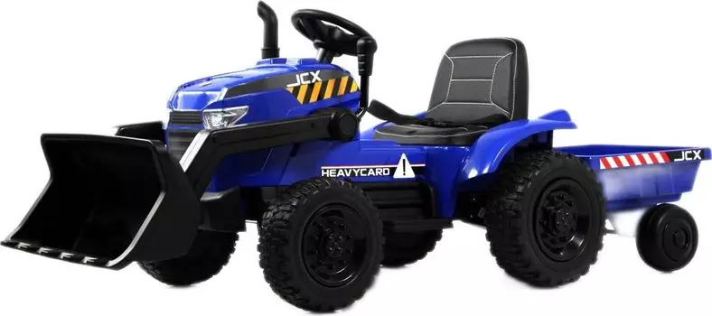 Детский электромобиль RiverToys трактор-погрузчик T333TT синий