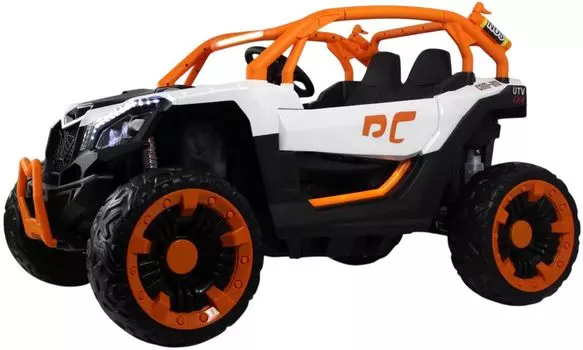 Детский электромобиль X707XX бело-оранжевый