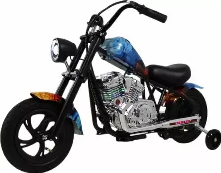 Детский электромотоцикл M777ML голубой