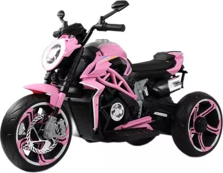 Детский электромотоцикл RiverToys C111MC розовый
