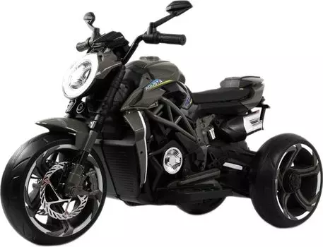 Детский электромотоцикл RiverToys C111MC серый