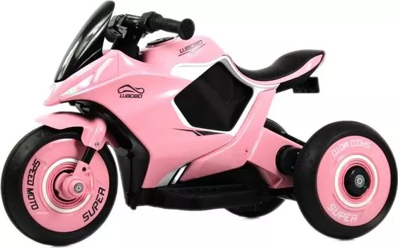 Детский электромотоцикл RiverToys G004GG розовый