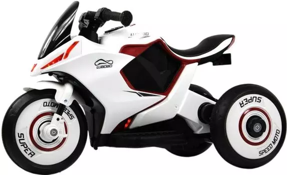Детский электромотоцикл RiverToys (G004GG-WHITE) белый