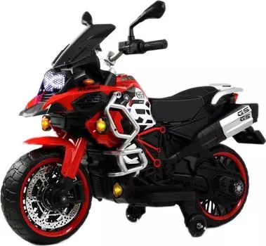 Детский электромотоцикл RiverToys М009БХ красный