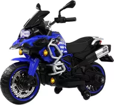 Детский электромотоцикл RiverToys М009БХ синий