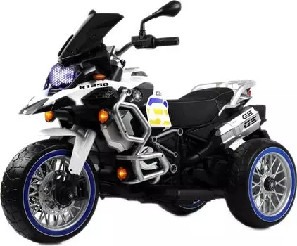 Детский электромотоцикл RiverToys М111БХ белый