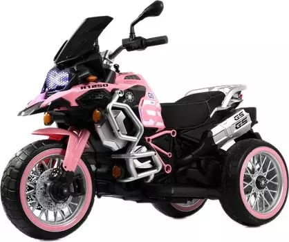 Детский электромотоцикл RiverToys М111БХ розовый
