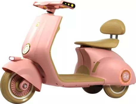 Детский электроскутер RiverToys K444PX розовый