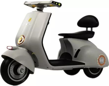 Детский электроскутер RiverToys K444PX серый