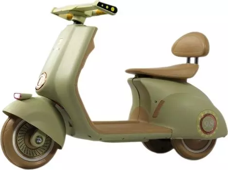 Детский электроскутер RiverToys K444PX зеленый