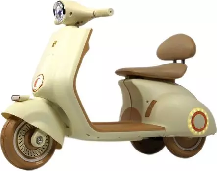 Детский электроскутер RiverToys K777PX-A бежевый