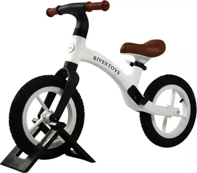 Детский беговел RiverToys (HB-001) (белый)