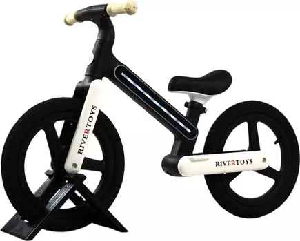 Детский беговел RiverToys (HB-003) (черный)