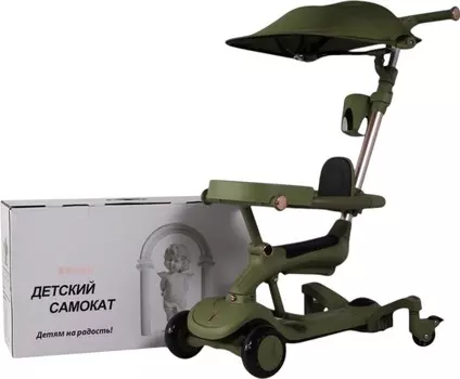 Детский cамокат-беговел RiverToys (HB-111-A) (зеленый)