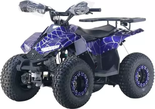 Детский квадроцикл RiverToys (LEON-49CC-BLUE-SPIDER) синий спайдер
