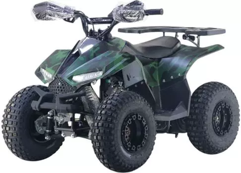 Детский квадроцикл RiverToys (LEON-49CC-GREEN-CAMOUFLAGE) зеленый камуфляж