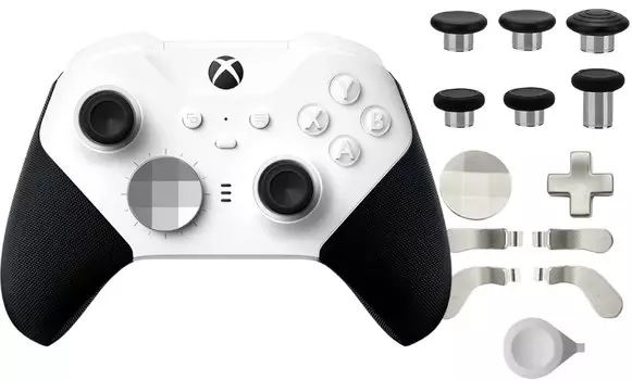 Геймпад Microsoft Xbox Wireless Controller Elite Series 2 – Core (белый) + накладки