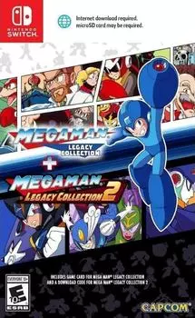 Игра Mega Man Legacy Collection 1 + 2 (Nintendo Switch, 1-ая русская версия, 2-ая английская версия)
