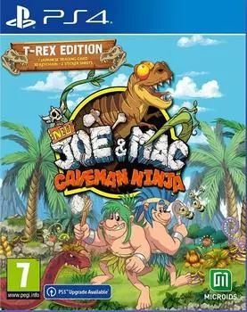 Игра New Joe and Mac: Caveman Ninja T-Rex Edition (PS4, русские субтитры)