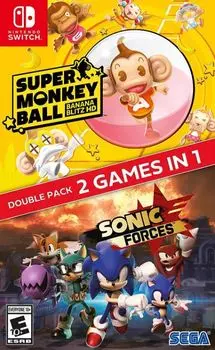 Игра Sonic Forces + Super Monkey Ball: Banana Blitz HD Double Pack (Nintendo Switch)