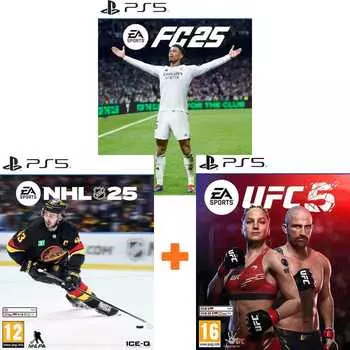 ИгроПак для PS5: EA Sports FC 25 + EA Sports NHL 25 + EA Sports UFC 5