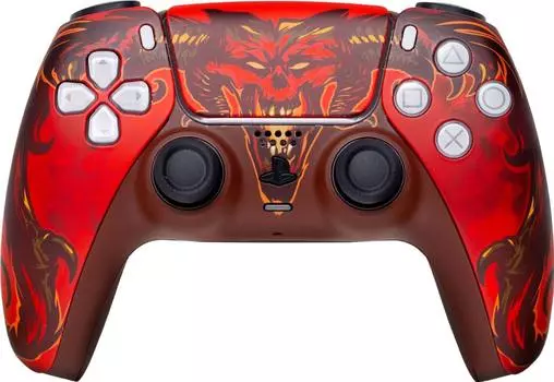 Кастомизированный геймпад Sony DualSense Дьябло