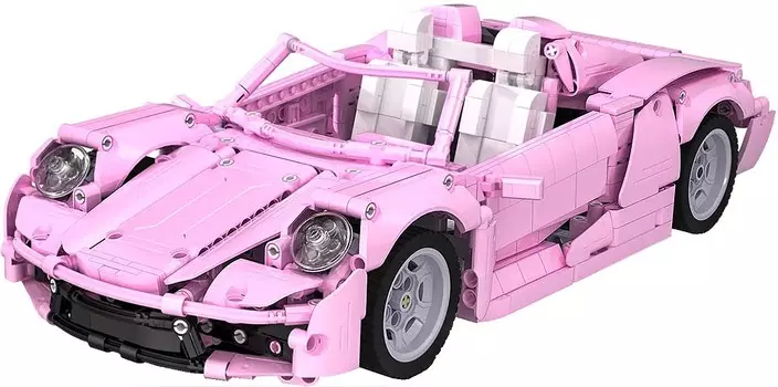 Конструктор CaDA спортивный автомобиль Pink Holiday 1к12 (1181 деталь)(C61029W)