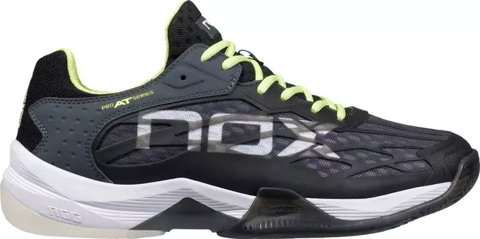 Кроссовки Nox Calzado At10 Lux Black/Sharp Green Gris (р.44) (черный/ярко-зеленый/серый)