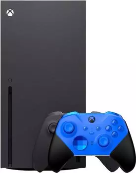 Microsoft XBOX Series X + 2-й геймпад (Elite Series 2 Core, синий)