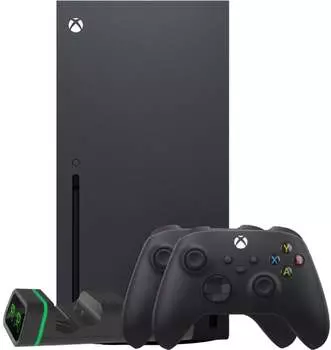 Microsoft XBOX Series X + 2-й геймпад (Carbon Black) + зарядная станция