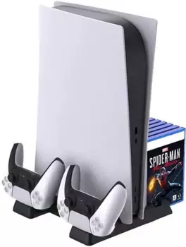 Многофункциональный стенд (подставка) Multi-Functional Cooling Stand для PS5 (TP5-0593) (белый)