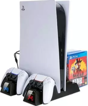 Многофункциональный стенд (подставка) OIVO Cooling Stand with Controller Charger для PS5/PS5 DE (IV-P5235B)