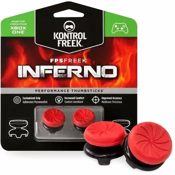 Накладки на стики KontrolFreek FPS Freek Inferno для геймпада Microsoft XBOX One/Series (красный)