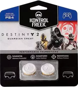Накладки на стики KontrolFreek Grips Destiny 2 Guardian Crest для геймпада DualShock PS4 (белый)