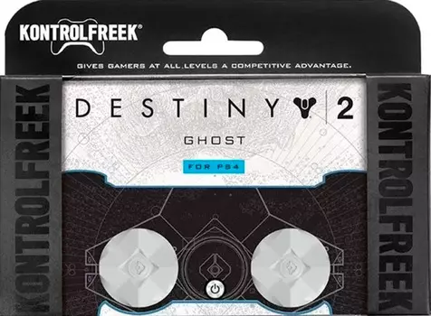 Низкие накладки на стики KontrolFreek Destiny 2 Ghost для геймпада DualShock PS4 (белый)