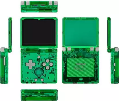 Портативная игровая приставка Anbernic RG35XXSP Transparent Green