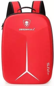 Рюкзак для консоли и геймпадов PS5 DeadSkull Red
