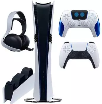 Sony PlayStation 5 Pro (PS5 Pro, EU) + 2-й геймпад Astro Bot Limited Edition + гарнитура PULSE Elite + зарядная станция