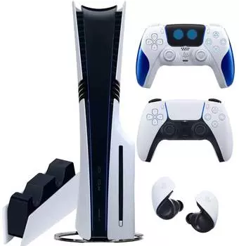 Sony PlayStation 5 Pro (PS5 Pro, EU) + 2-й геймпад Astro Bot Limited Edition + гарнитура PULSE Explore + дисковод + зарядная станция