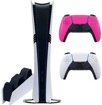 Sony PlayStation 5 Pro (PS5 Pro, EU) + 2-й геймпад (новая звезда) + зарядная станция